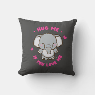 Niedlicher, sonniger und lieblicher Elefant Kissen