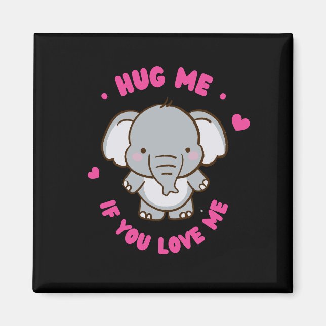 Niedlicher, sonniger und lieblicher Elefant Magnet (Vorne)