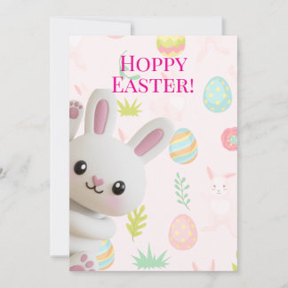 Niedlicher spähender Hase Frohe Ostern Feiertagskarte
