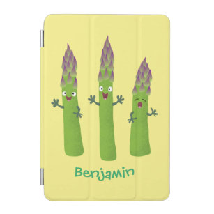 Niedlicher Spargel mit Gemüsetrio-Cartoon iPad Mini Hülle