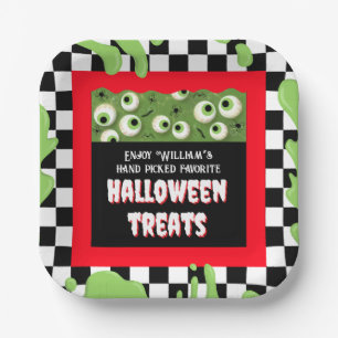 Niedlicher Spaß an der Halloween Hexenbrauerei Pappteller