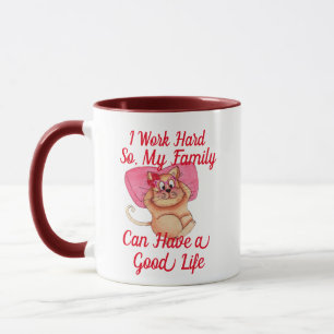 Niedlicher Spaß Anpassbar Adorable Funny Cat Vater Tasse