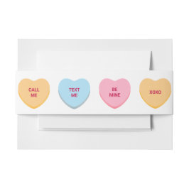 Niedlicher Spaß Einladung Bauchband Einladungsbanderole