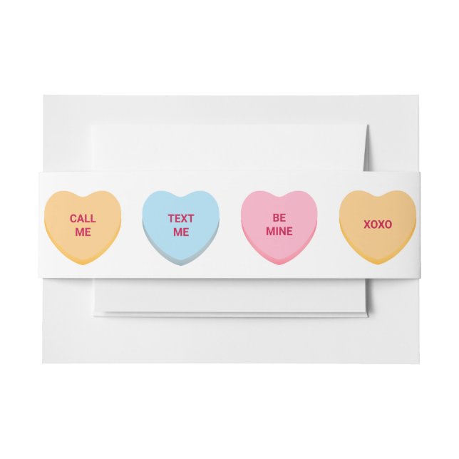 Niedlicher Spaß Einladung Bauchband Einladungsbanderole (Vorderseite Beispiel)