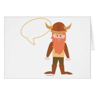 Niedlicher Spaß Epic Viking Charakter Kunstspass