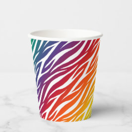 Niedlicher Spaß Farbenfroh Trendy Cool Funny Zebra Pappbecher