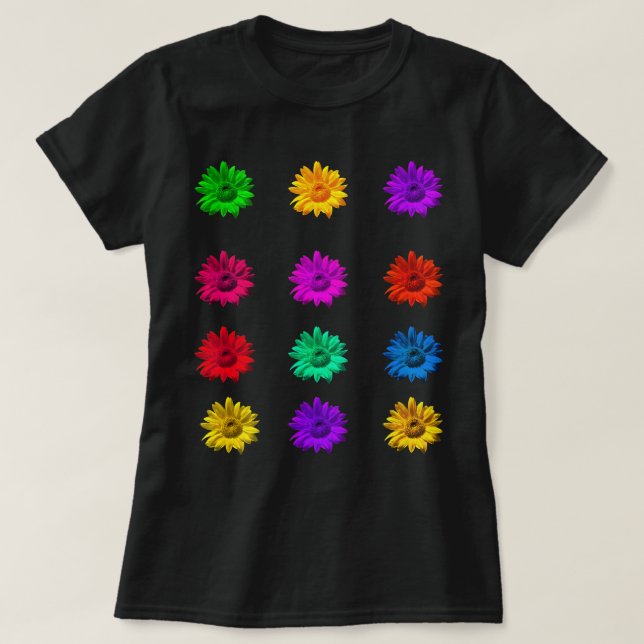 Niedlicher Spaß Farbenfrohe Groovy Funky Cool Stil T-Shirt (Design vorne)