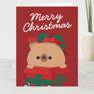 Niedlicher Spaß frohe Weihnachten Dankeskarte