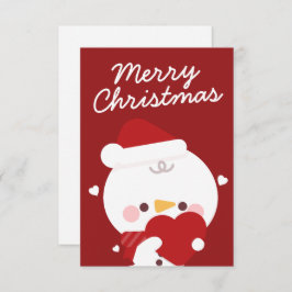 Niedlicher Spaß frohe Weihnachten Dankeskarte