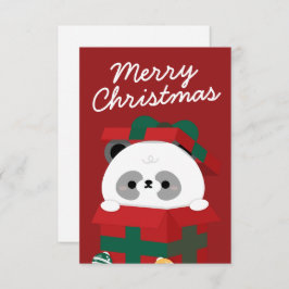 Niedlicher Spaß frohe Weihnachten Dankeskarte