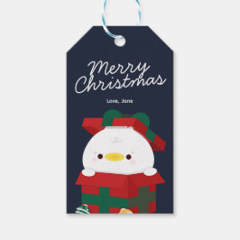 Niedlicher Spaß frohe Weihnachten Geschenkanhänger