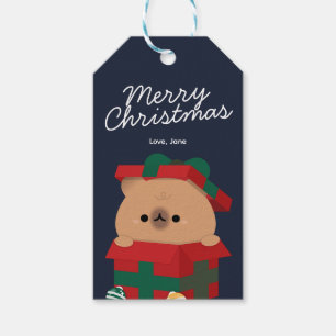 Niedlicher Spaß frohe Weihnachten Geschenkanhänger