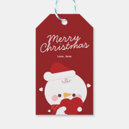 Niedlicher Spaß frohe Weihnachten Geschenkanhänger