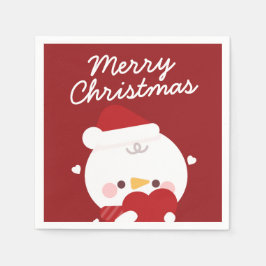 Niedlicher Spaß frohe Weihnachten Serviette