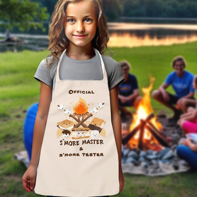 Niedlicher Spaß Funny Campfire Kinder Schürze (S'more Cute Fun Funny Campfire Kids' Apron)