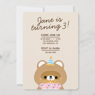 Niedlicher Spaß Geburtstagsparty Einladung