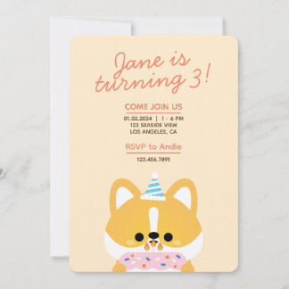 Niedlicher Spaß Geburtstagsparty Einladung