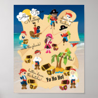 Niedlicher Spaß Personalisiert Pirate Treasure Fot