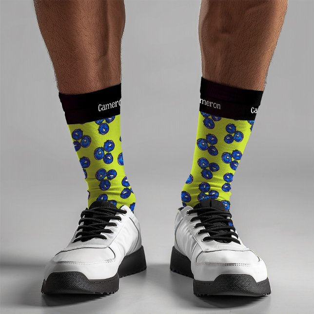 Niedlicher Spaß Sommername Blueberry Moderner Tren Socken (Von Creator hochgeladen)