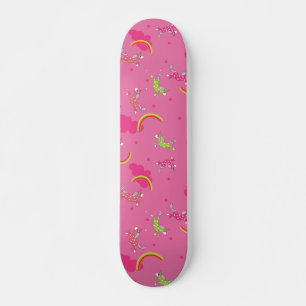 Niedlicher Spaß Unicorns Regenbogen Rosa Cartoon M Skateboard