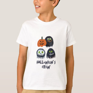Niedlicher Spaß verschleiert Halloween Black Monst T-Shirt