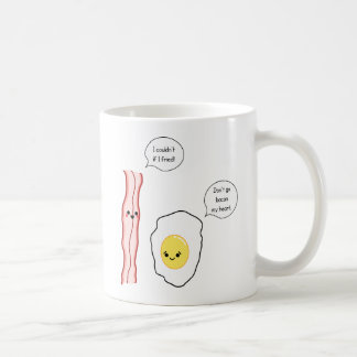 Niedlicher Speck-und Ei-Cartoon Tasse