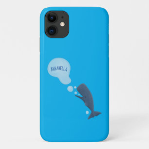 Niedlicher Spermienwal bläst Blasen Cartoon Case-Mate iPhone Hülle