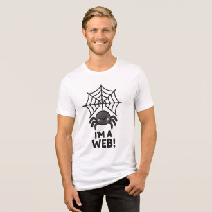 Niedlicher Spider Sticker 🕷️ ✨   Cartoon Web Fun" Tri-Blend Shirt