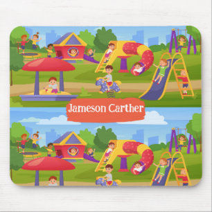 Niedlicher Spielplatz für Kinder Mousepad