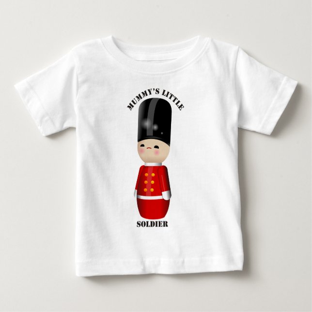 Niedlicher Spielzeug-Soldat Baby T-shirt (Vorderseite)