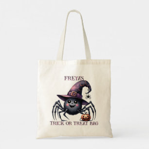Niedlicher Spinnenwurzeltrick oder Treat Tote Bag Tragetasche