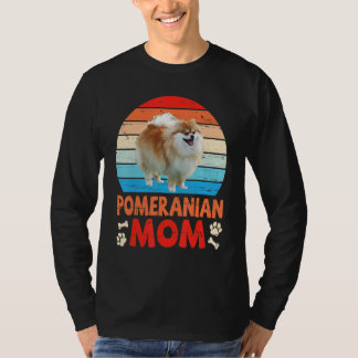 Niedlicher Spitz Hunde Mama Glückliche Mutter Mama T-Shirt