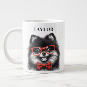 Niedlicher Spitz Roter Nerd Brille Individuelle Na Jumbo-Tasse