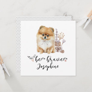 Niedlicher Spitz Welpe mutig zitieren Einladung