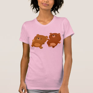 Niedlicher spöttischer Cartoon trägt Frauen-T - T-Shirt
