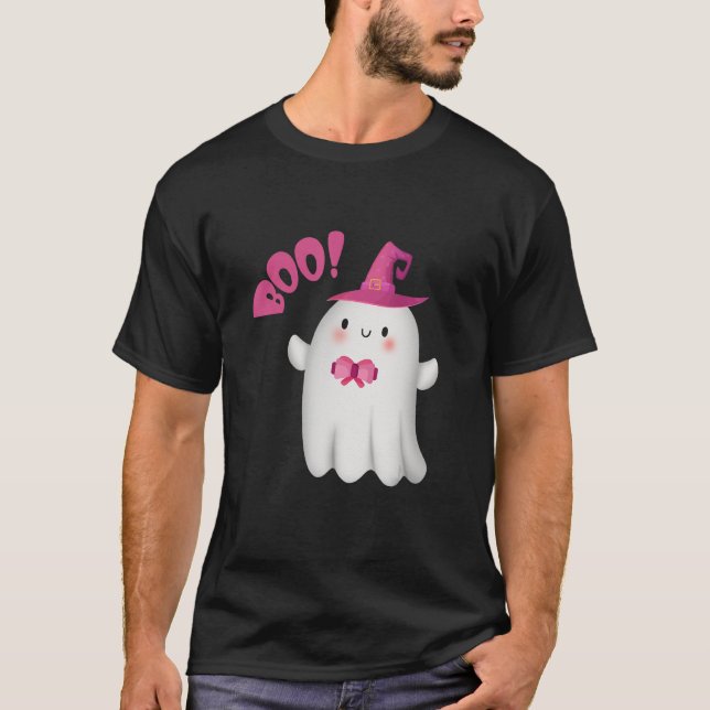 Niedlicher Spuk Ghost Halloween Horror Halloween T-Shirt (Vorderseite)