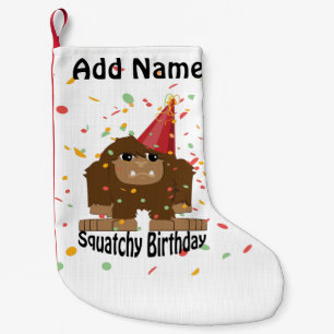 Niedlicher Squatchy Birthday Bigfoot Kleiner Weihnachtsstrumpf