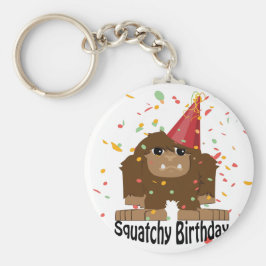 Niedlicher Squatchy Birthday Bigfoot Schlüsselanhänger