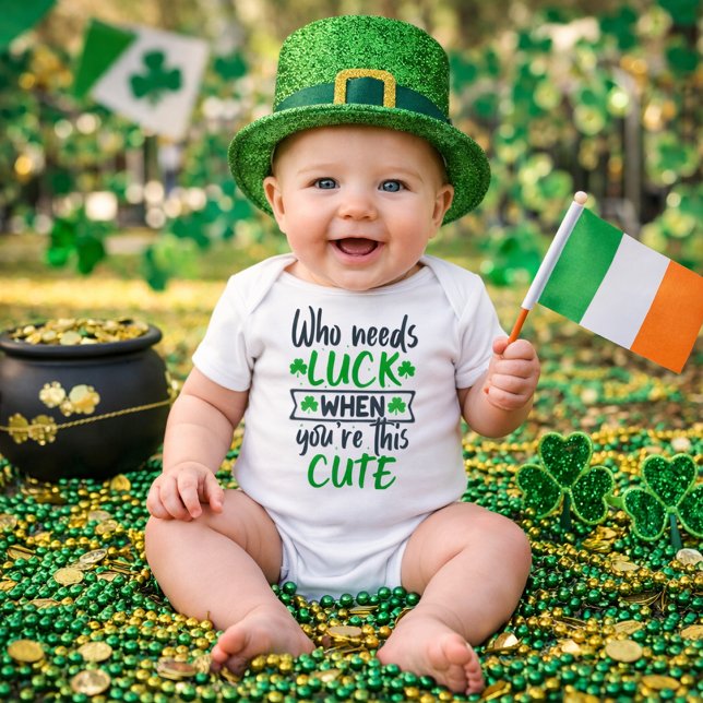 Niedlicher St. Patrick's Day Baby Strampler (Von Creator hochgeladen)