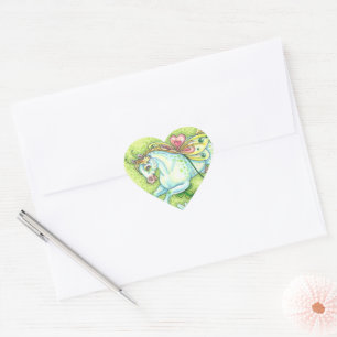 NIEDLICHER ST. PATRICK'S DAY FLYING IRISH PONY, FA Herz-Aufkleber