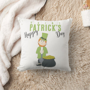 Niedlicher St. Patrick's Day Leprechaun Custom Kissen