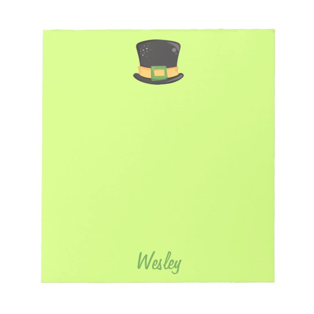 Niedlicher St. Patrick's Day Notizblock (Vorderseite)