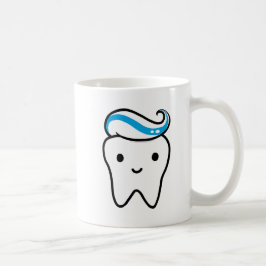 Niedlicher Stand mit Toothpaste Kawaii Molar Kaffeetasse