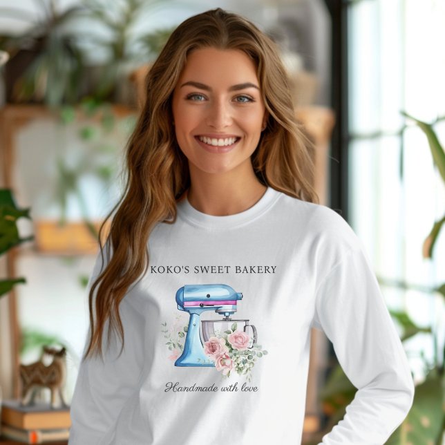 Niedlicher Stand Mixer Bäckerei Mitarbeiter T - Sh Tri-Blend Shirt (Von Creator hochgeladen)