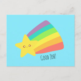 Niedlicher Star-Regenbogen Postkarte