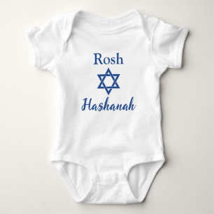 Niedlicher Star von David Rosh Hashanah Baby Strampler