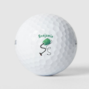 Niedlicher Staubsauger Cartoon Spaß Golfball