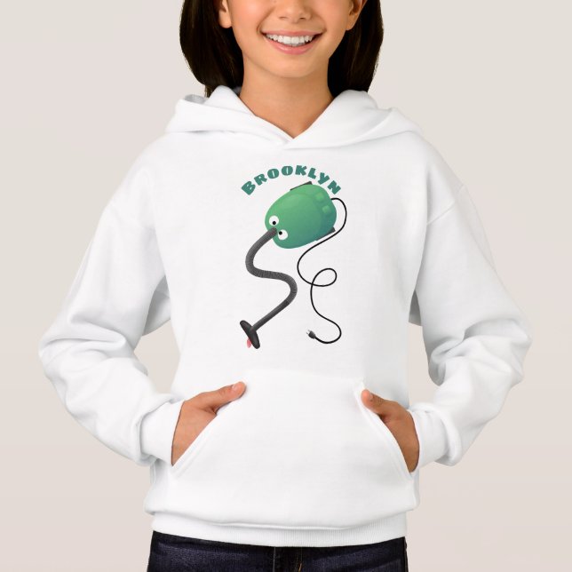 Niedlicher Staubsauger Cartoon Spaß Hoodie (Vorderseite)