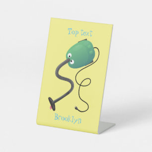 Niedlicher Staubsauger Cartoon Spaß Sockelschild