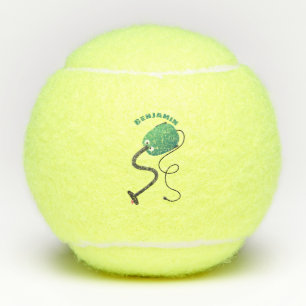 Niedlicher Staubsauger Cartoon Spaß Tennisbälle